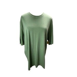 Mod O Doe Top Women's Size Medium Green 100% Cotton
